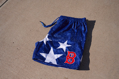 BYL "U ARE A STAR" Mesh Shorts Blue