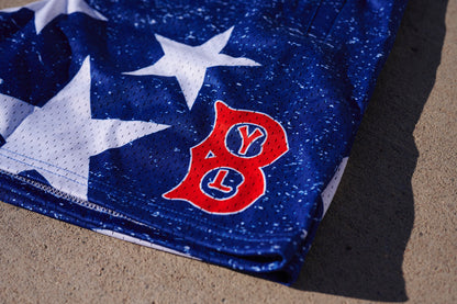 BYL "U ARE A STAR" Mesh Shorts Blue